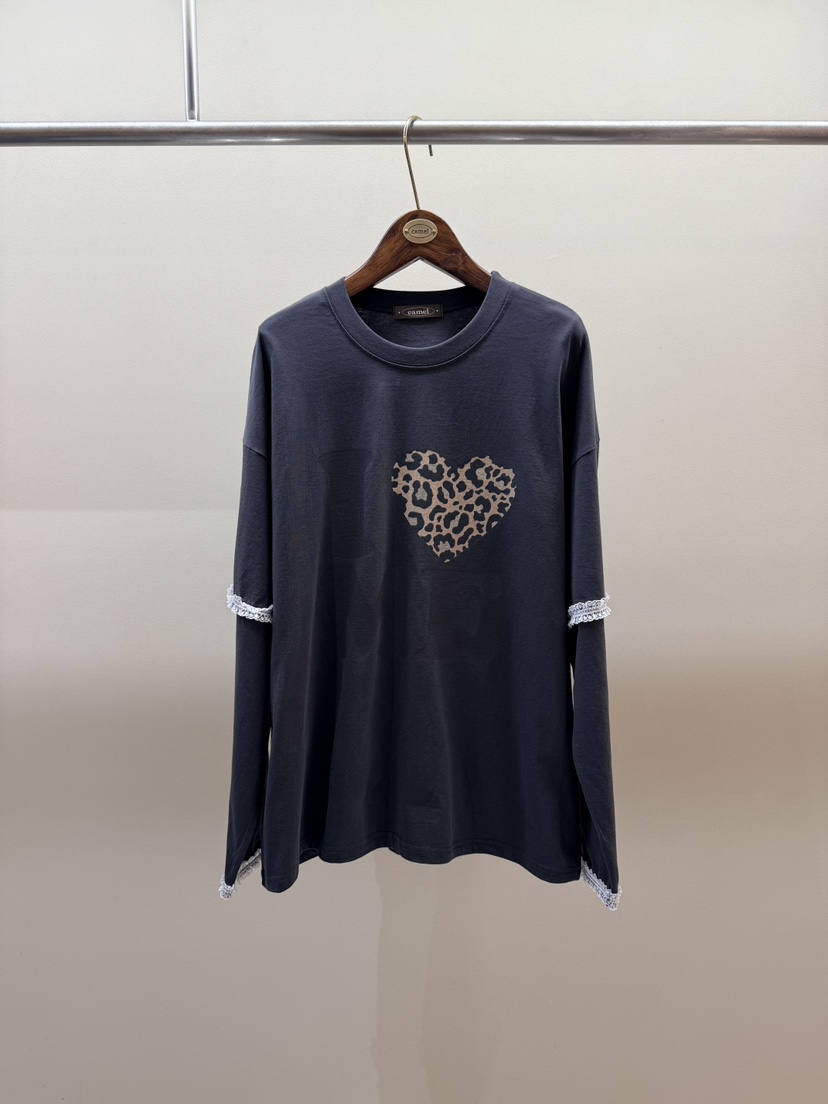 CAMEL-P韓國直郵女士新品休閑長袖T恤Came_l 家長袖T恤圖色3