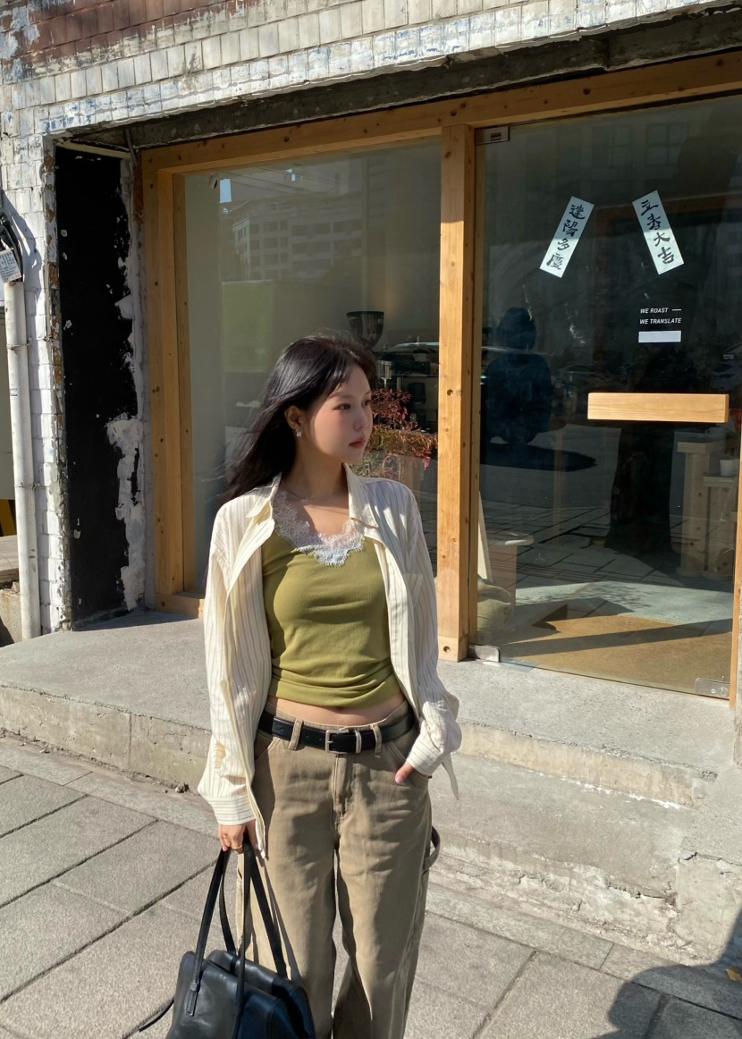 OUPPT韓國東大門代購女士新品26春夏休閑熱賣推薦吊帶背心OUPPT吊帶/背心