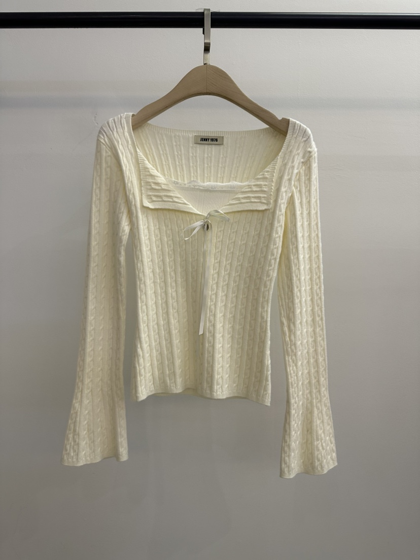 JENNY 1976韓國直郵女士新品熱賣26春夏推薦針織衫奶油色JENNY 1976針織衫圖色1