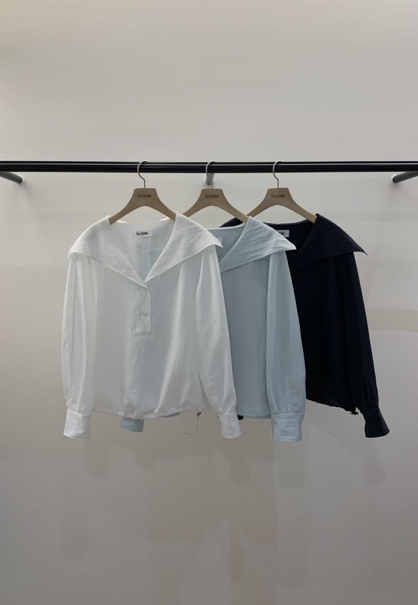 LA CREME韓國直郵女士新品熱賣26春夏人氣推薦襯衫蕾絲衫LA CREME襯衫/蕾絲衫