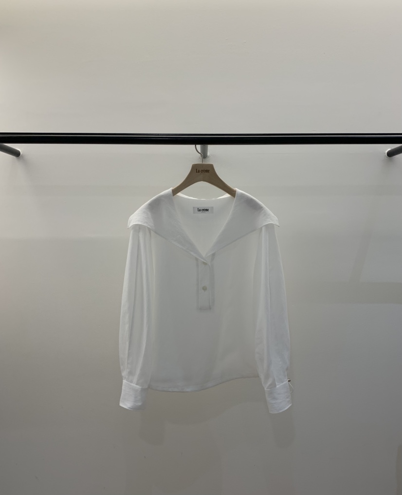 LA CREME韓國直郵女士新品熱賣26春夏人氣推薦襯衫蕾絲衫LA CREME襯衫/蕾絲衫圖色1