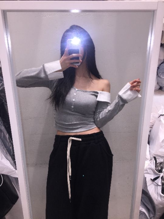 mars韓國直郵實拍女裝新款時尚推薦熱賣26春夏休閑長袖T恤mars長袖T恤