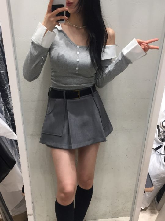 mars韓國直郵實拍女裝新款時尚推薦熱賣26春夏休閑長袖T恤mars長袖T恤