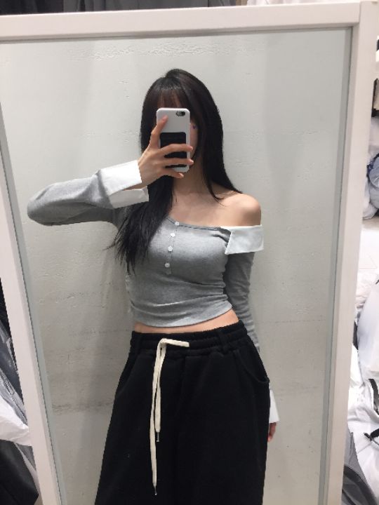 mars韓國直郵實拍女裝新款時尚推薦熱賣26春夏休閑長袖T恤mars長袖T恤