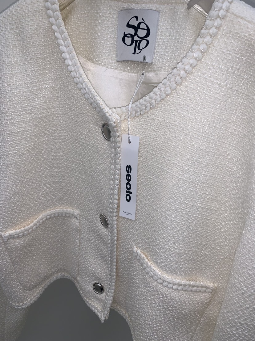 SEOLO韓國直郵實拍女裝新品26春夏熱賣休閑時尚夾克粗花呢Seolo seoul夾克