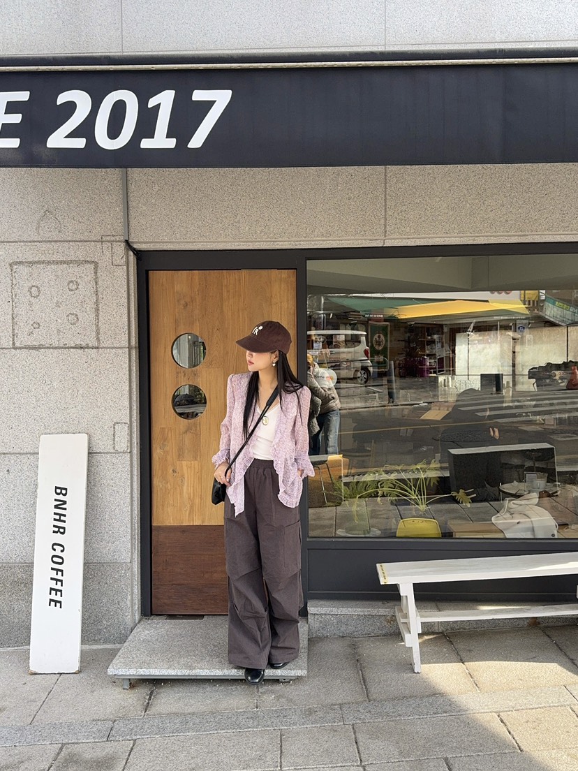 OUPPT韓國直郵女裝新款推薦人氣休閑26春夏時尚襯衫蕾絲衫OUPPT襯衫/蕾絲衫