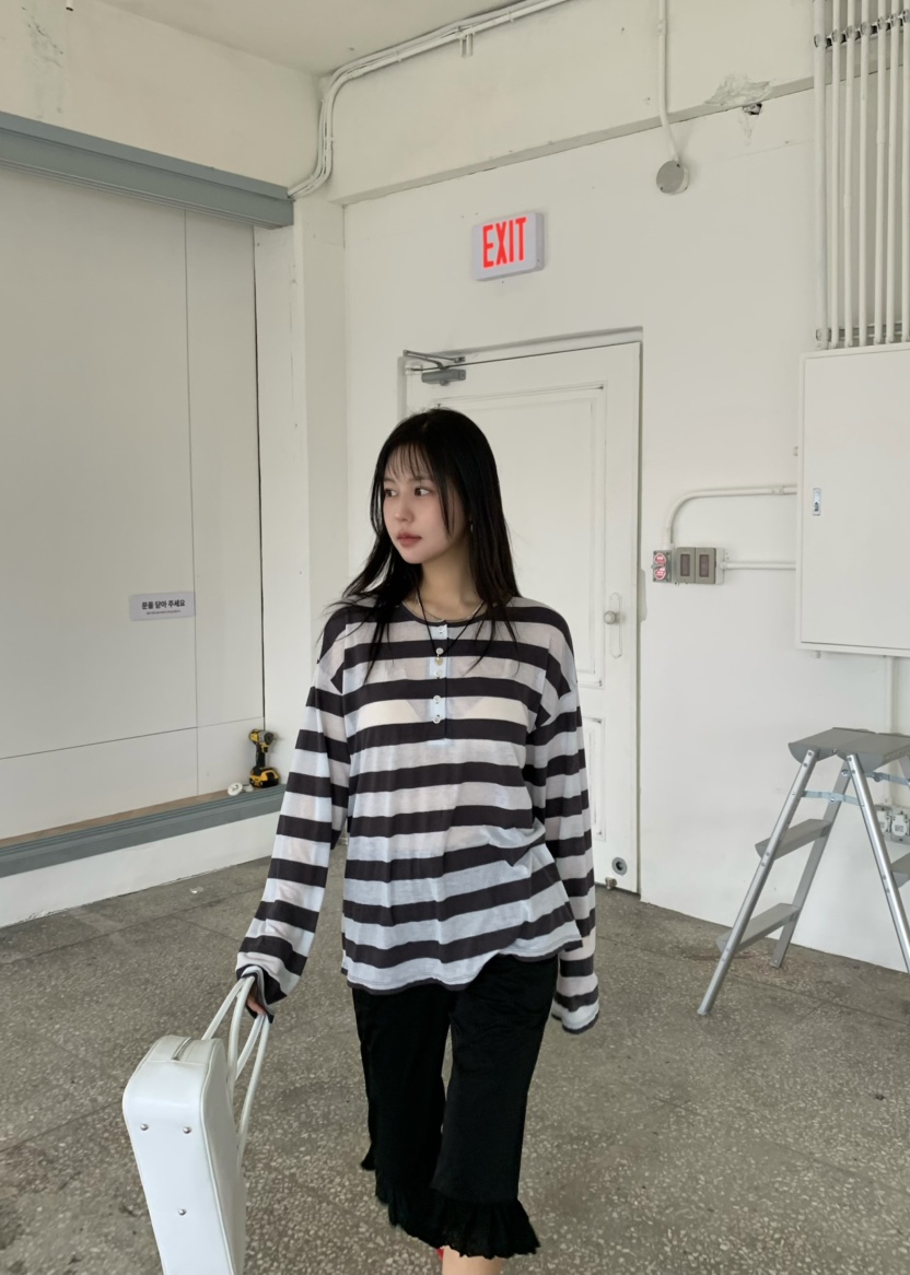 OUPPT韓國東大門代購女裝新款人氣26春夏職業時尚長袖T恤OUPPT長袖T恤