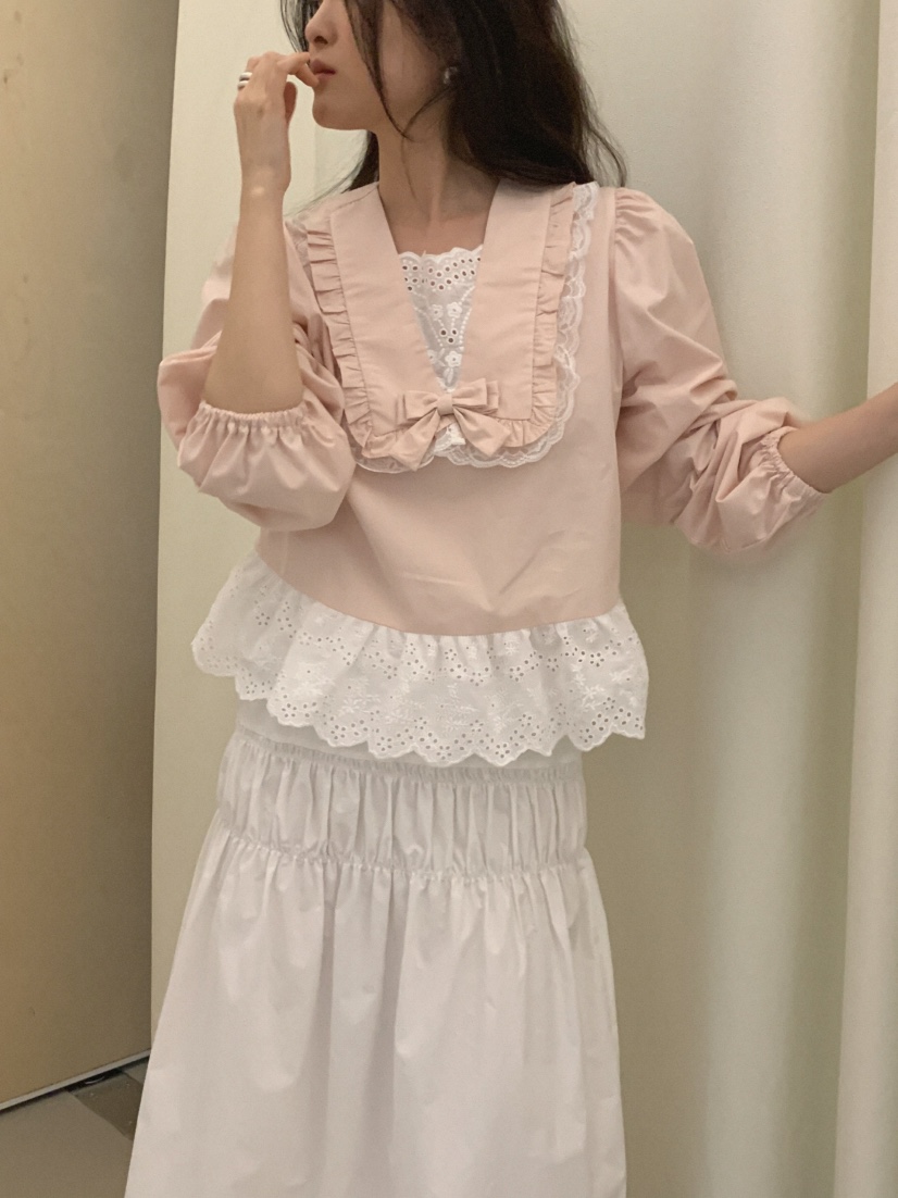 MOSMOS韓國東大門直郵女士新品職業26春夏熱賣襯衫蕾絲衫MOSMOS襯衫/蕾絲衫