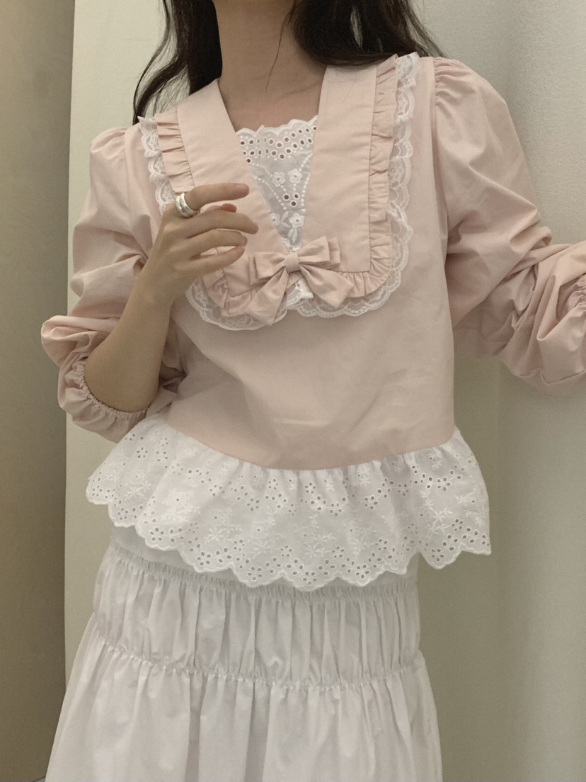 MOSMOS韓國東大門直郵女士新品職業26春夏熱賣襯衫蕾絲衫MOSMOS襯衫/蕾絲衫