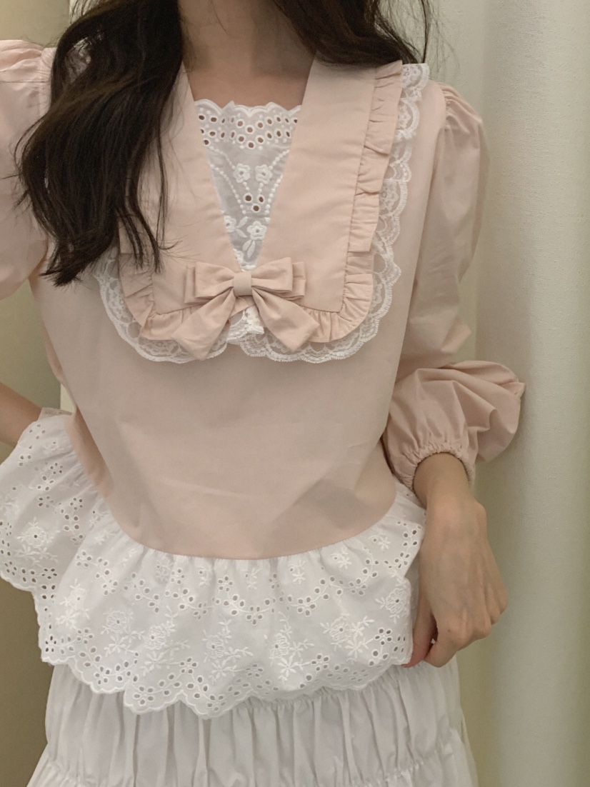 MOSMOS韓國東大門直郵女士新品職業26春夏熱賣襯衫蕾絲衫MOSMOS襯衫/蕾絲衫