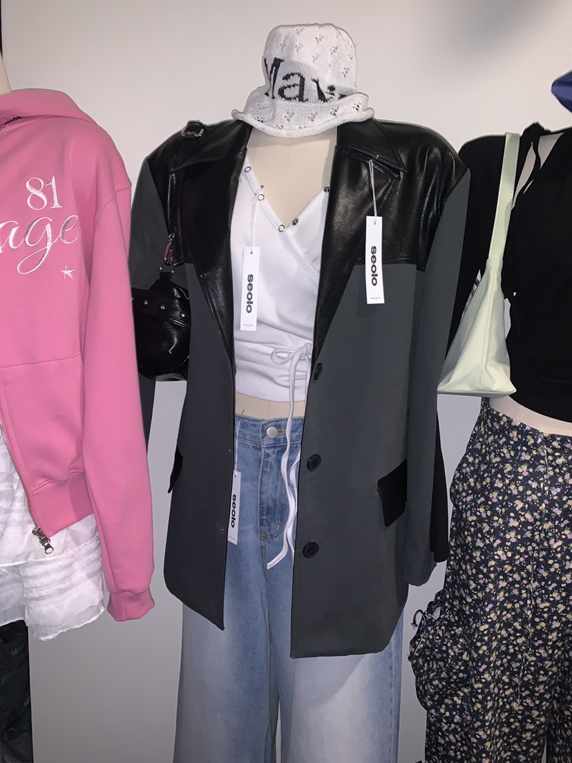 SEOLO韓國東大門直郵女士新款推薦熱賣人氣職業26春夏夾克皮革Seolo seoul夾克