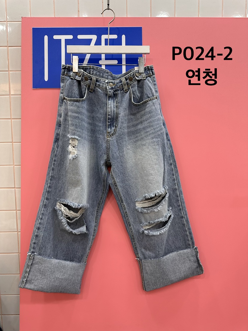 ITZEL韓國代購女裝新款時尚推薦職業人氣休閑26春夏牛仔褲ITZEL牛仔褲圖色1