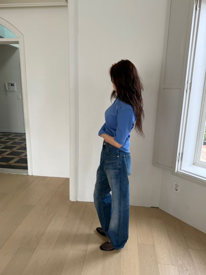 MARE韓國直郵實拍女裝新款26春夏人氣時尚熱賣休閑牛仔褲MARE牛仔褲