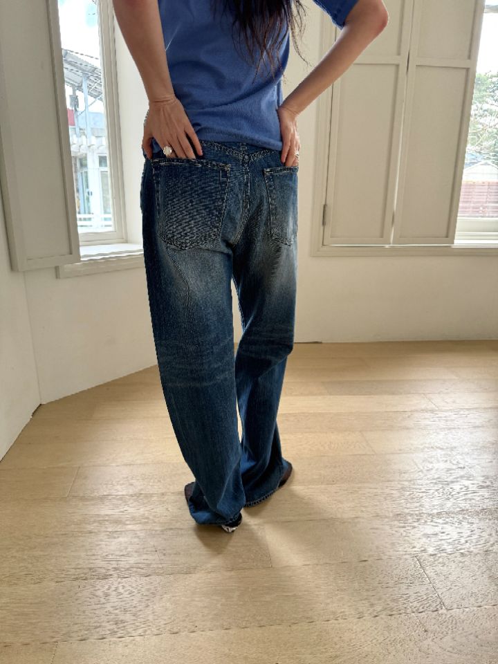 MARE韓國直郵實拍女裝新款26春夏人氣時尚熱賣休閑牛仔褲MARE牛仔褲