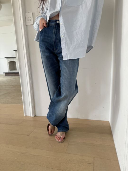 MARE韓國直郵實拍女裝新款26春夏人氣時尚熱賣休閑牛仔褲MARE牛仔褲