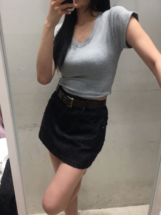 mars韓國代購女裝新款26春夏熱賣職業人氣休閑推薦T恤V領marsT恤