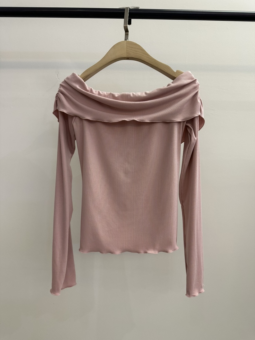 JENNY 1976韓國東大門代購女士新品時尚職業長袖T恤露肩JENNY 1976長袖T恤