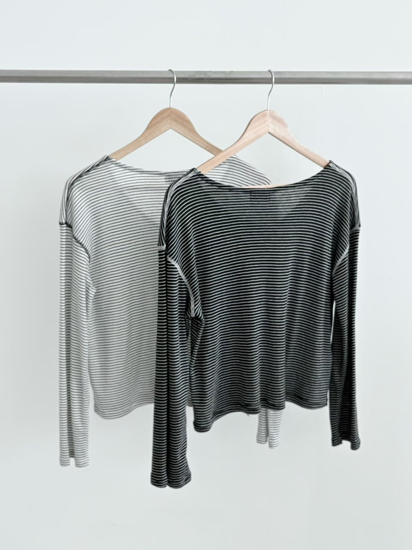 BINUS韓國東大門代購女裝新品休閑時尚職業長袖T恤開襟衫BINUS長袖T恤