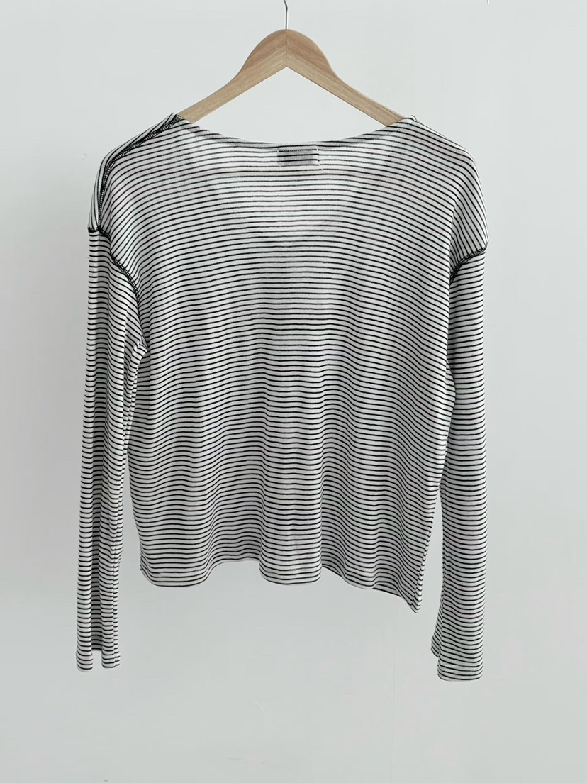 BINUS韓國東大門代購女裝新品休閑時尚職業長袖T恤開襟衫BINUS長袖T恤