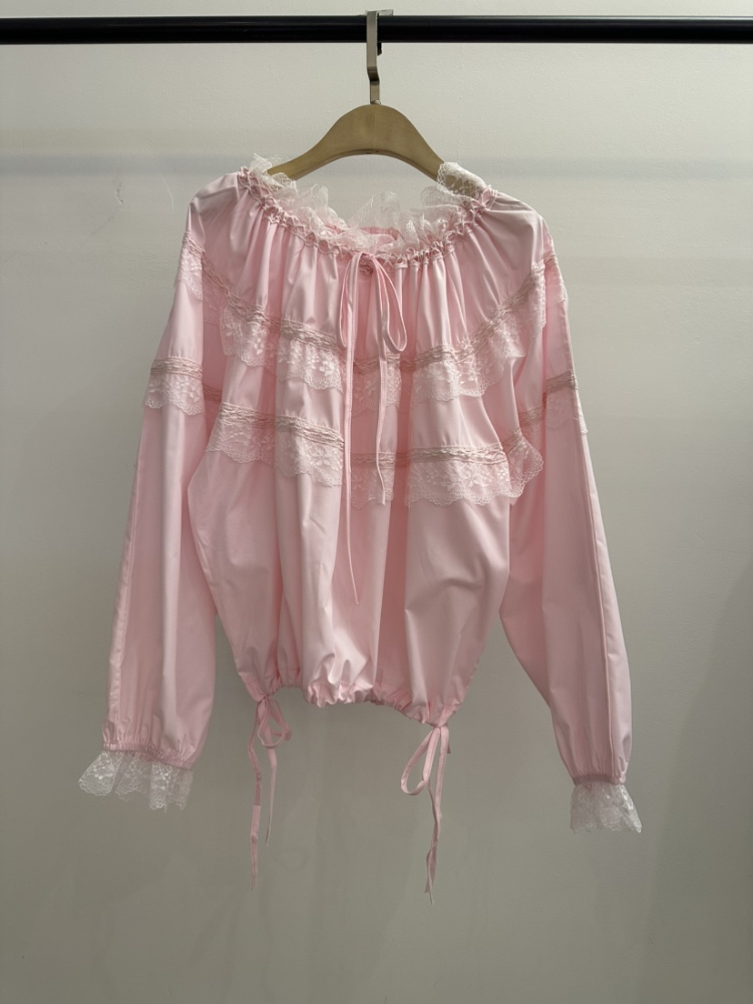 JENNY 1976韓國直郵女士新款時尚熱賣推薦襯衫蕾絲衫露肩JENNY 1976襯衫/蕾絲衫圖色2