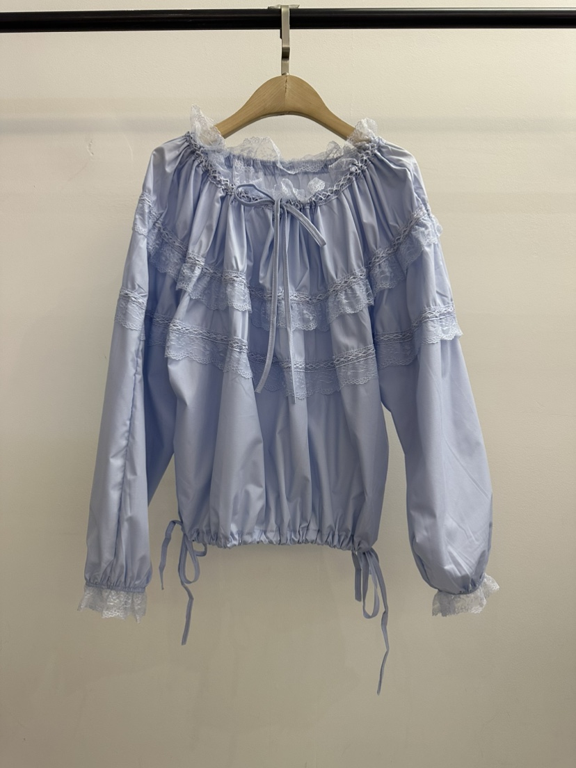 JENNY 1976韓國直郵女士新款時尚熱賣推薦襯衫蕾絲衫露肩JENNY 1976襯衫/蕾絲衫圖色3