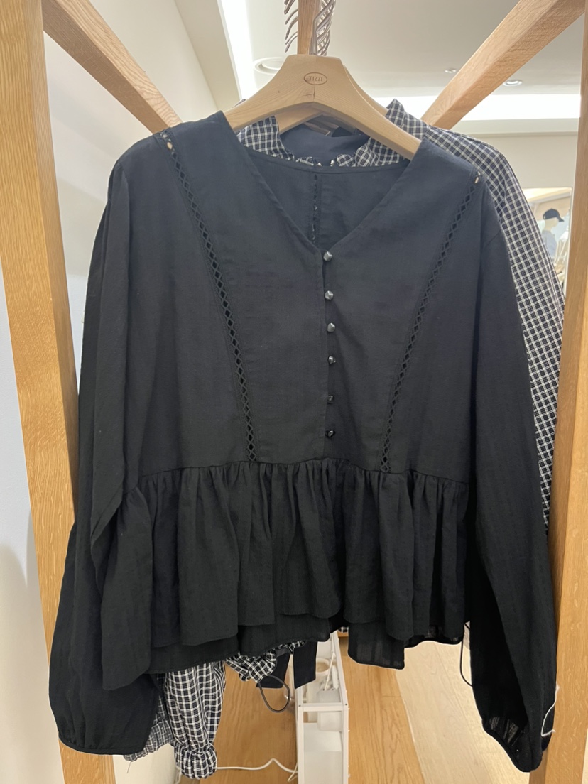 TIZZI韓國直郵女裝新款熱賣人氣26春夏休閑職業襯衫蕾絲衫TIZZI襯衫/蕾絲衫圖色3