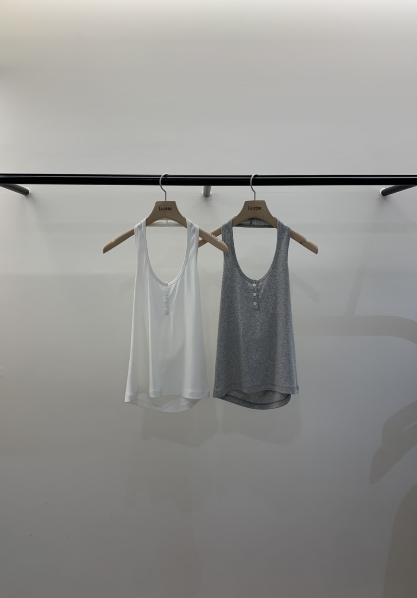 LA CREME韓國代購女裝新品休閑熱賣時尚人氣26春夏吊帶背心LA CREME吊帶/背心