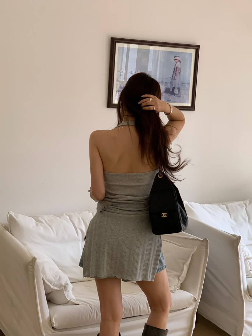 LA CREME韓國代購女裝新品休閑熱賣時尚人氣26春夏吊帶背心LA CREME吊帶/背心