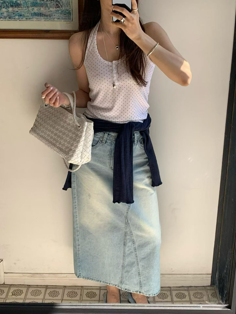 LA CREME韓國代購女裝新品休閑熱賣時尚人氣26春夏吊帶背心LA CREME吊帶/背心