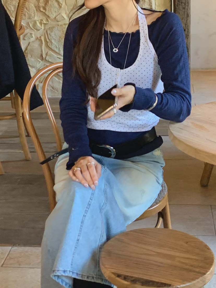 LA CREME韓國代購女裝新品休閑熱賣時尚人氣26春夏吊帶背心LA CREME吊帶/背心