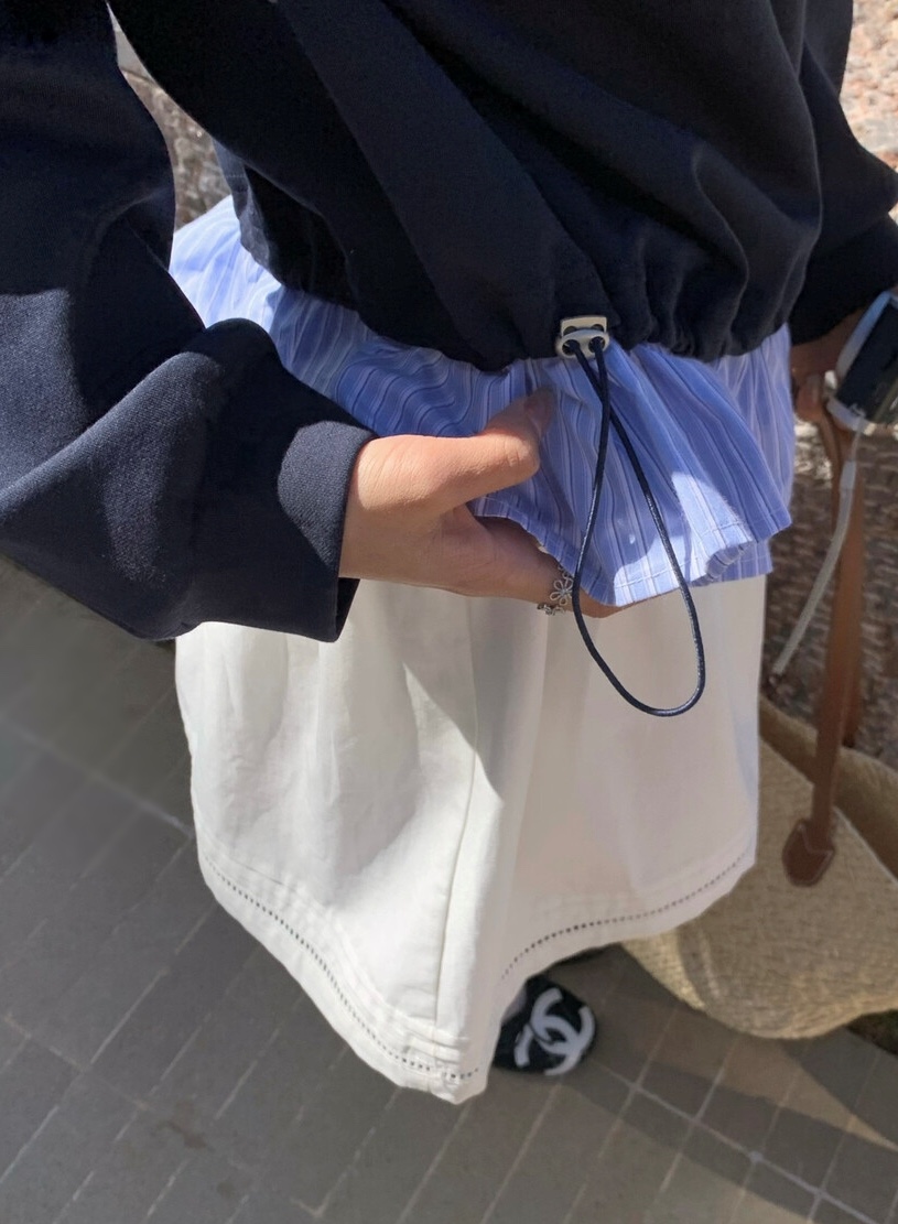 OLA韓國直郵實拍女士新品時尚人氣推薦休閑26春夏衛衣假兩件mellor/OLA衛衣