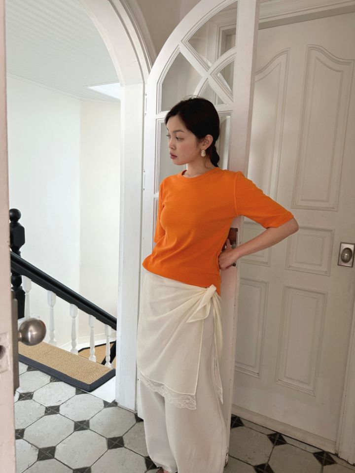 MARE韓國直郵女士新款26春夏職業時尚推薦人氣熱賣休閑T恤MARET恤