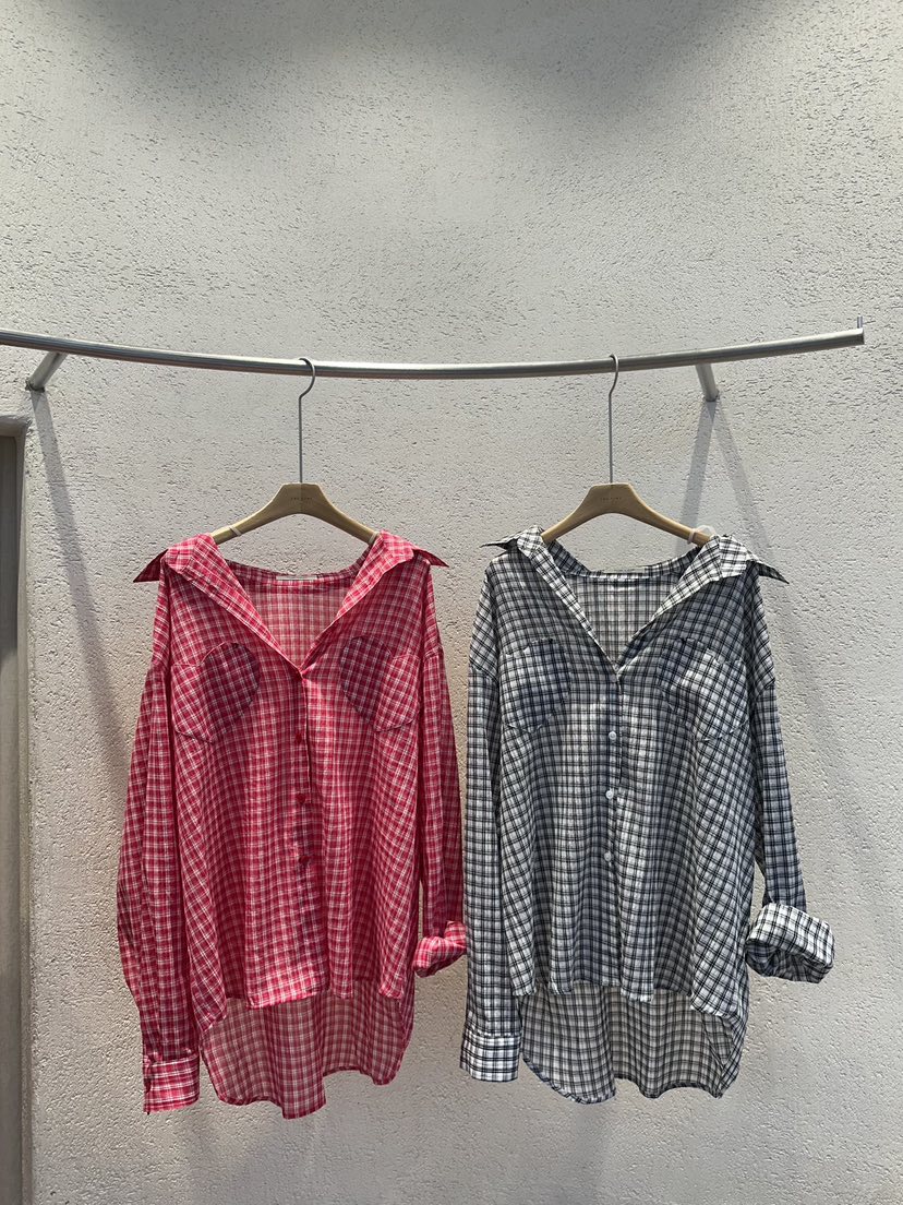 THE LINE-Q韓國直郵實拍女士新品休閑熱賣時尚襯衫蕾絲衫THE LINE-Q襯衫/蕾絲衫