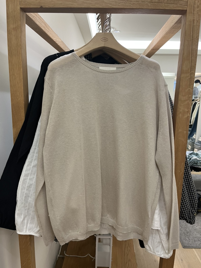 TIZZI韓國東大門直郵女裝新品26春夏推薦職業人氣長袖T恤TIZZI長袖T恤圖色3