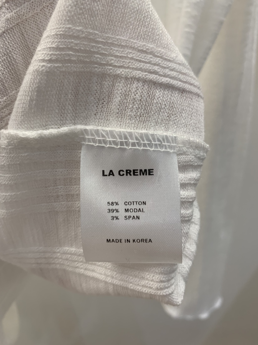 LA CREME韓國直郵實拍女士新品職業26春夏休閑長袖T恤蕾絲LA CREME長袖T恤