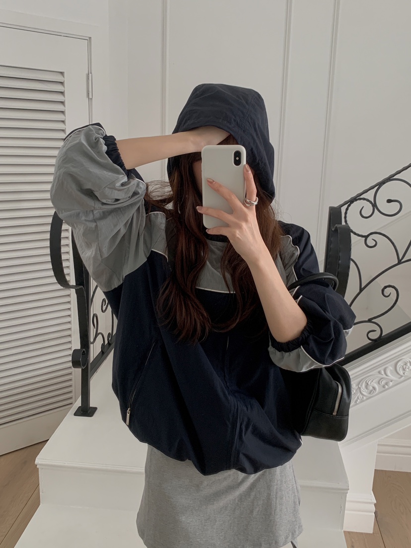 FORMSTUDIO/ATELIENNE韓國直郵女裝新款休閑職業夾克連帽FORMSTUDIO/ATELIENNE夾克