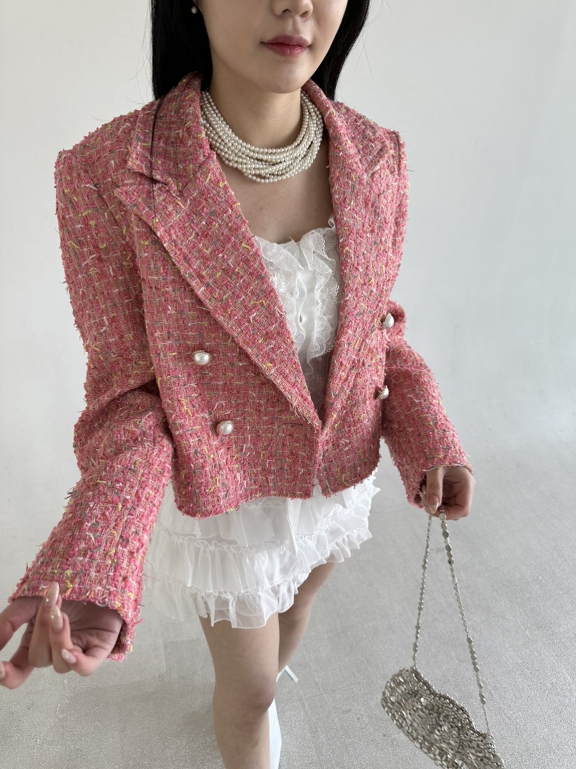 JENNY 1976韓國直郵女士新品26春夏時尚推薦熱賣夾克粗花呢JENNY 1976夾克