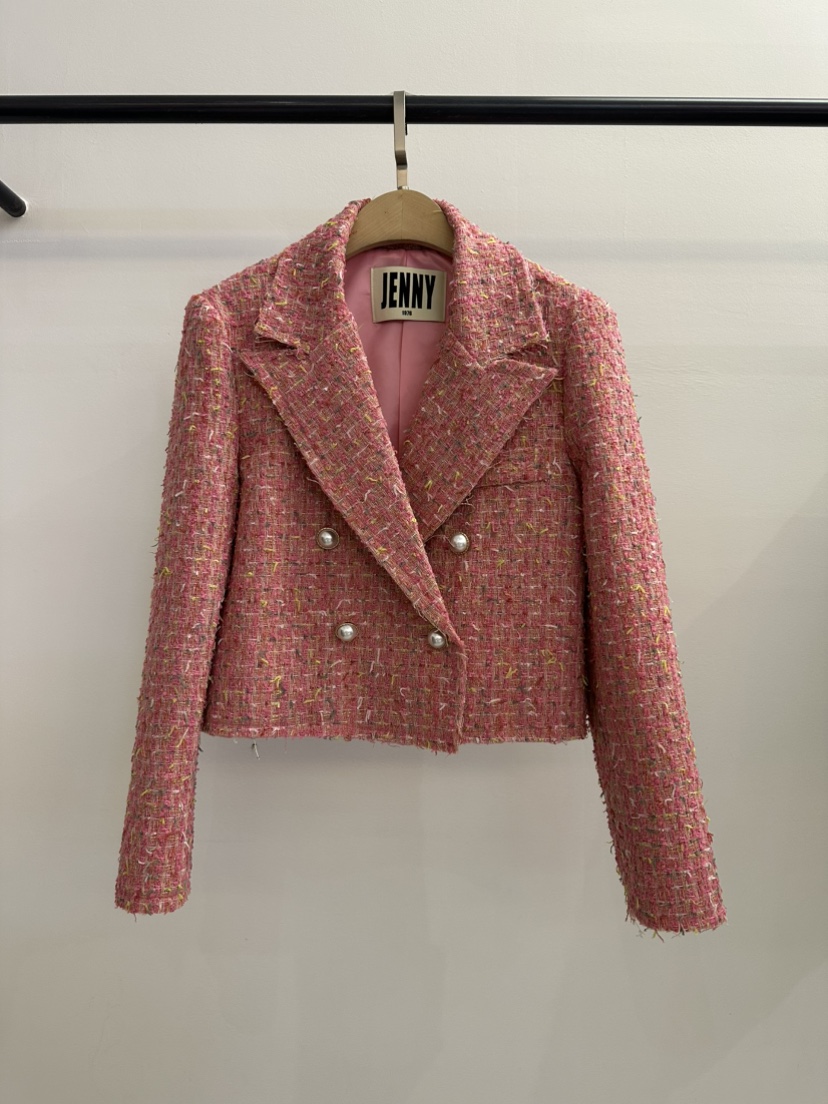 JENNY 1976韓國直郵女士新品26春夏時尚推薦熱賣夾克粗花呢JENNY 1976夾克圖色2