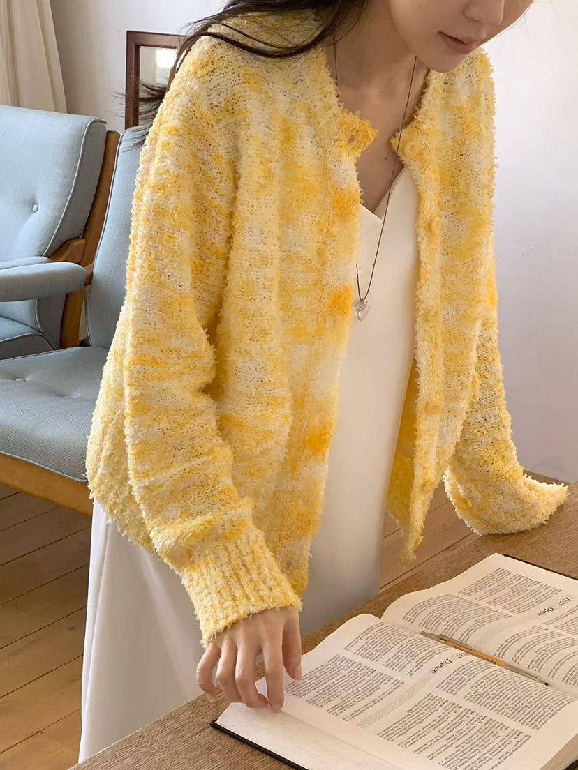 BINUS韓國東大門直郵女士新品26春夏熱賣職業休閑針織衫開衫BINUS針織衫