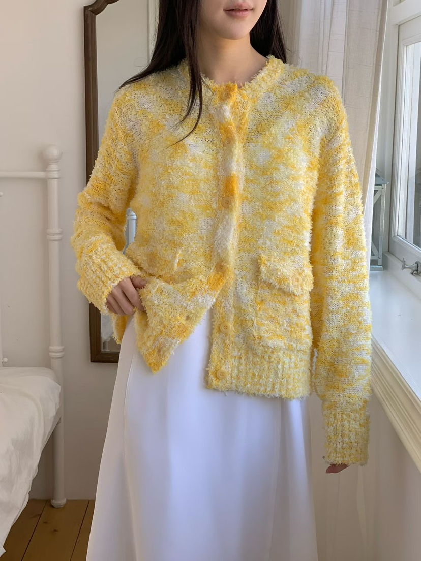 BINUS韓國東大門直郵女士新品26春夏熱賣職業休閑針織衫開衫BINUS針織衫