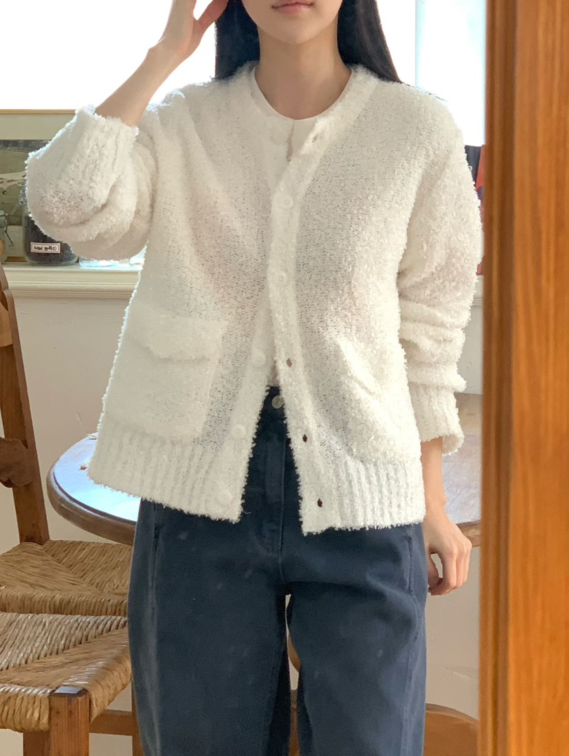 BINUS韓國東大門直郵女士新品26春夏熱賣職業休閑針織衫開衫BINUS針織衫