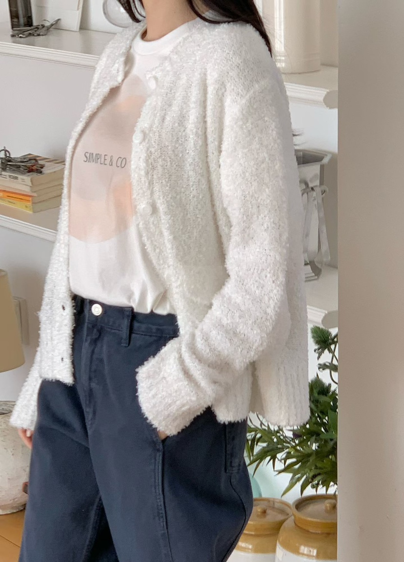 BINUS韓國東大門直郵女士新品26春夏熱賣職業休閑針織衫開衫BINUS針織衫