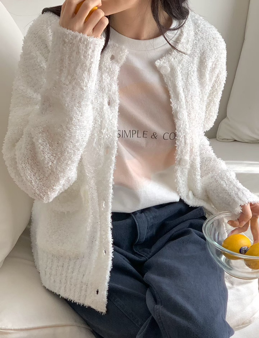 BINUS韓國東大門直郵女士新品26春夏熱賣職業休閑針織衫開衫BINUS針織衫