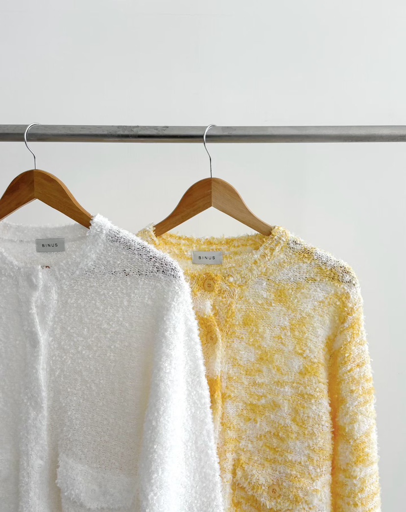 BINUS韓國東大門直郵女士新品26春夏熱賣職業休閑針織衫開衫BINUS針織衫