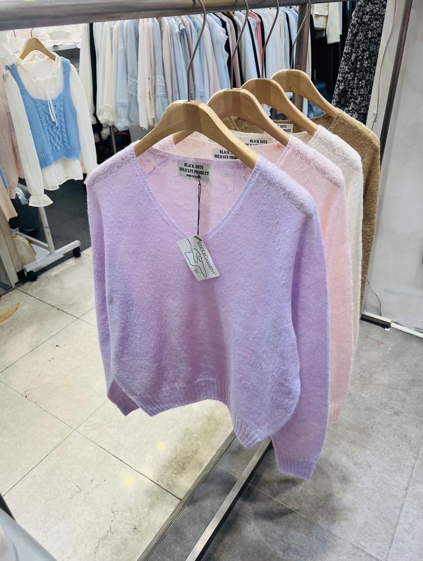BLACK NOTE韓國代購女裝新款時尚26春夏職業推薦針織衫羊駝BLACK NOTE針織衫