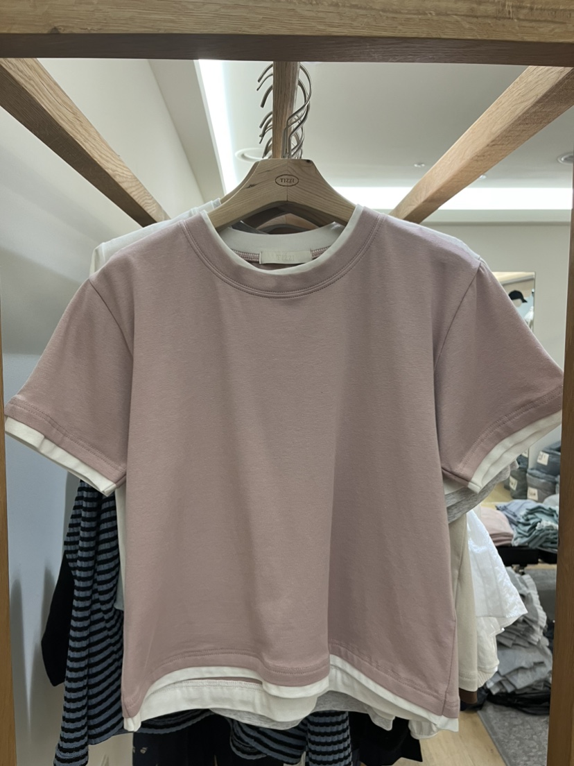 TIZZI韓國東大門直郵女裝新品時尚推薦26春夏熱賣職業T恤TIZZIT恤圖色3