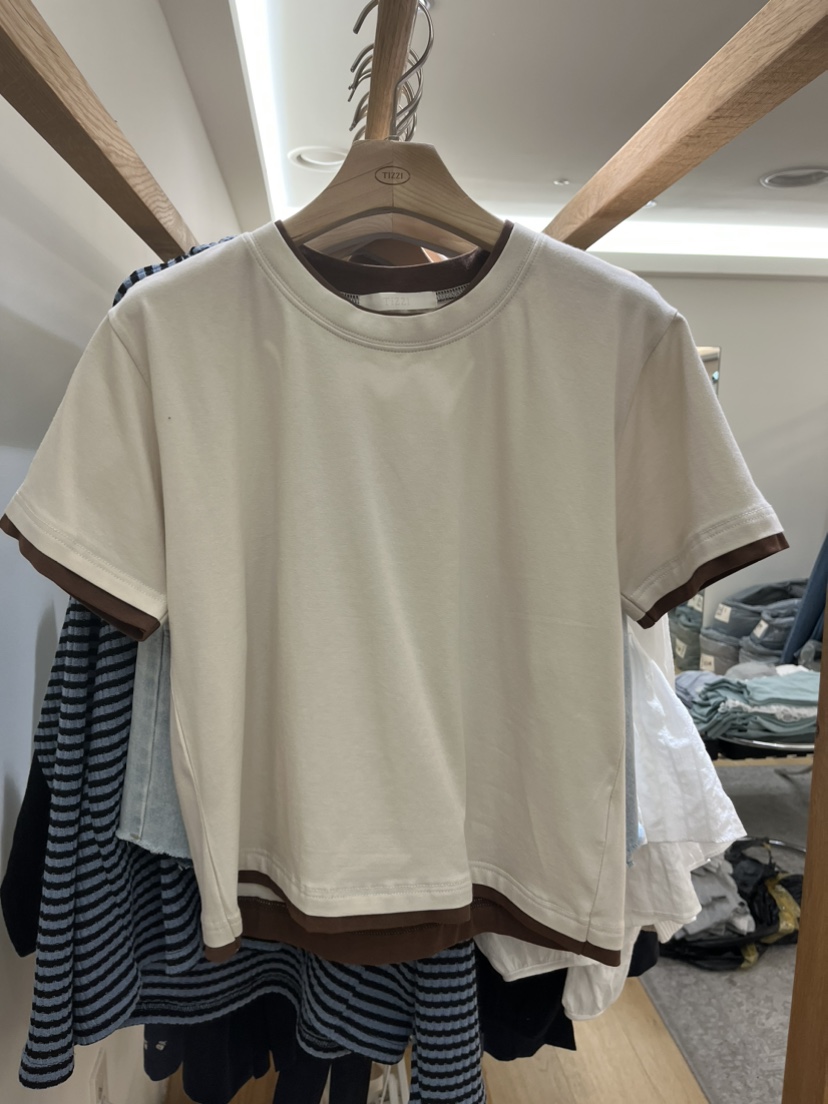 TIZZI韓國東大門直郵女裝新品時尚推薦26春夏熱賣職業T恤TIZZIT恤圖色5