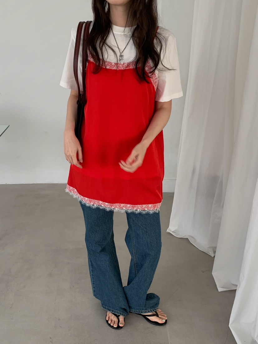 CAMEL-P韓國東大門代購女裝新款人氣吊帶背心蕾絲緞面Came_l 家吊帶/背心