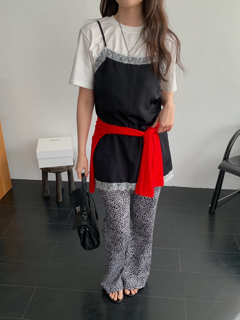 CAMEL-P韓國東大門代購女裝新款人氣吊帶背心蕾絲緞面Came_l 家吊帶/背心