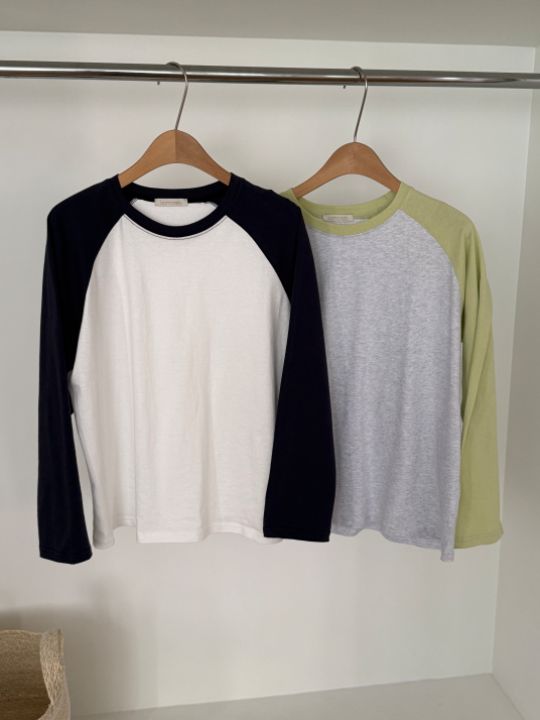 KOMOREBI韓國直郵實拍女士新品時尚熱賣人氣26春夏長袖T恤KOMOREBI長袖T恤